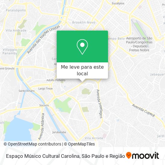 Espaço Músico Cultural Carolina mapa
