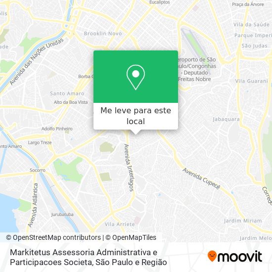 Markitetus Assessoria Administrativa e Participacoes Societa mapa