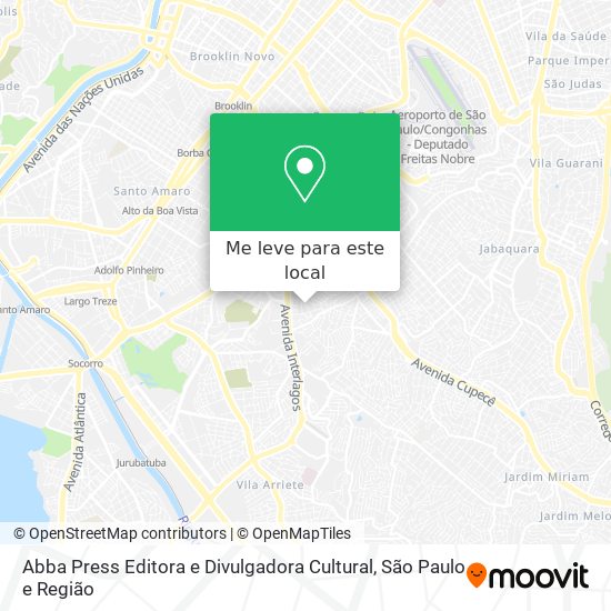 Abba Press Editora e Divulgadora Cultural mapa