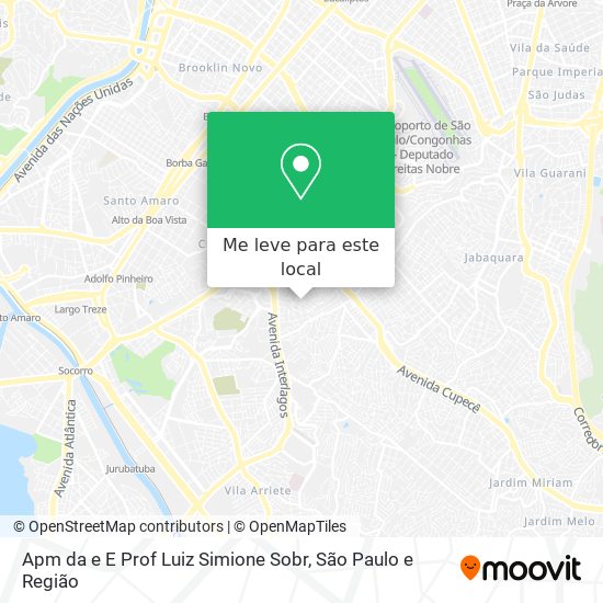 Apm da e E Prof Luiz Simione Sobr mapa