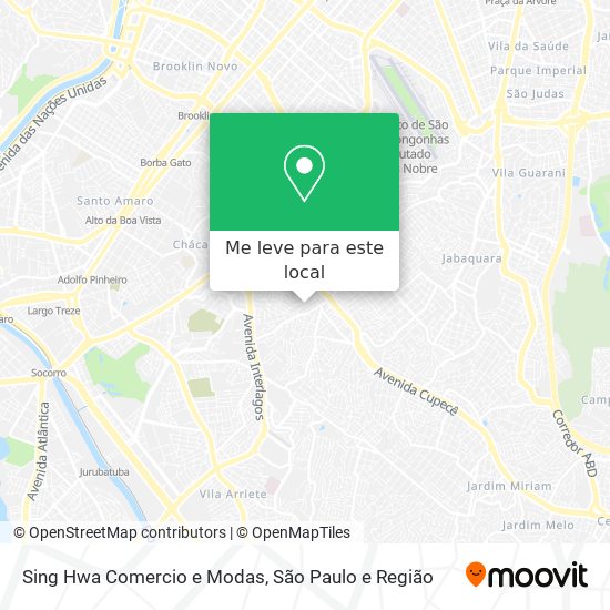 Sing Hwa Comercio e Modas mapa