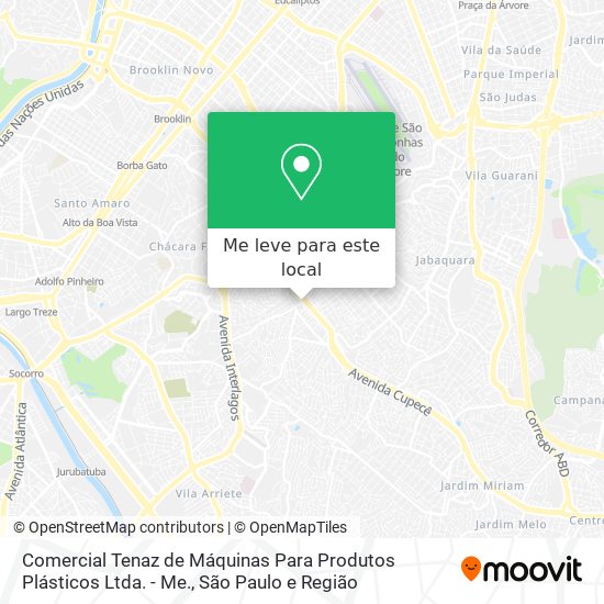 Comercial Tenaz de Máquinas Para Produtos Plásticos Ltda. - Me. mapa