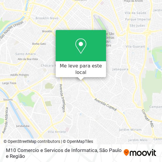 M10 Comercio e Servicos de Informatica mapa