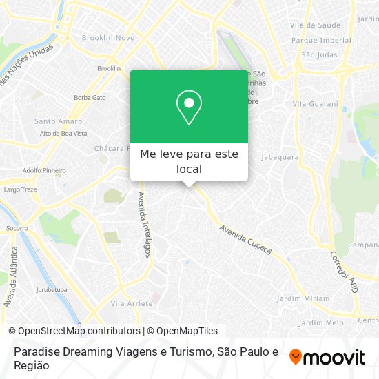 Paradise Dreaming Viagens e Turismo mapa