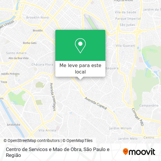 Centro de Servicos e Mao de Obra mapa