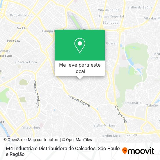 M4 Industria e Distribuidora de Calcados mapa