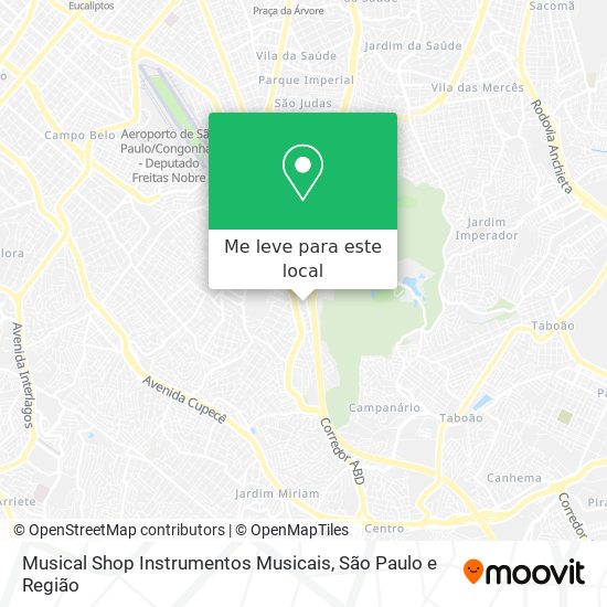 Musical Shop Instrumentos Musicais mapa