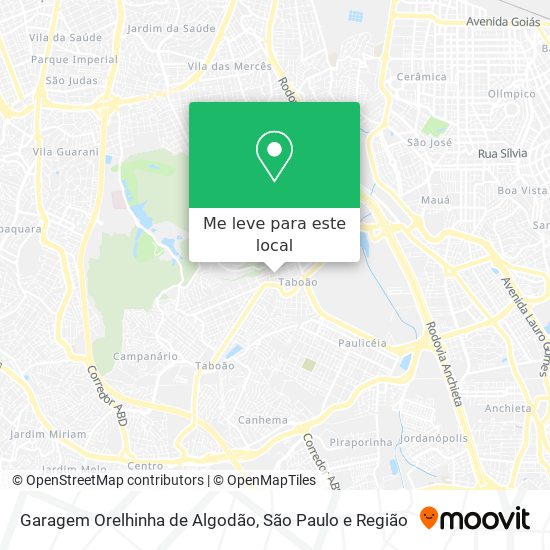 Garagem Orelhinha de Algodão mapa