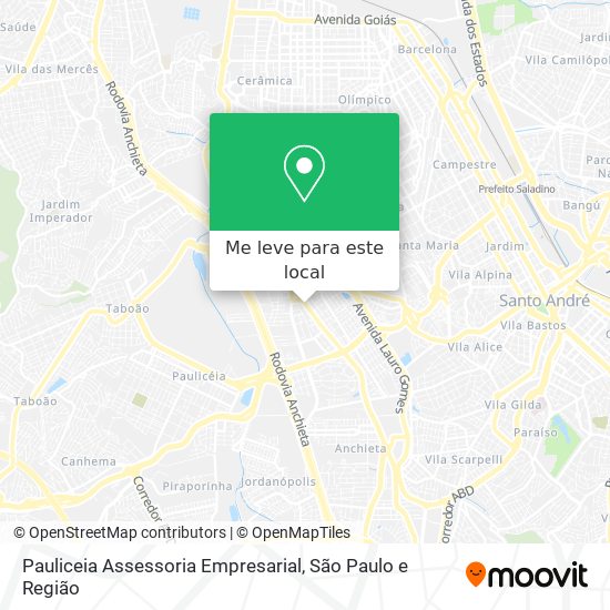 Pauliceia Assessoria Empresarial mapa