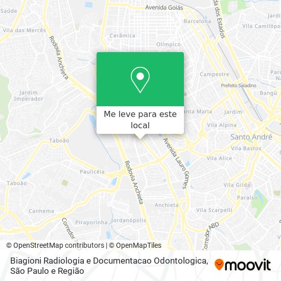 Biagioni Radiologia e Documentacao Odontologica mapa