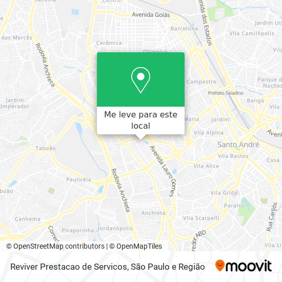 Reviver Prestacao de Servicos mapa