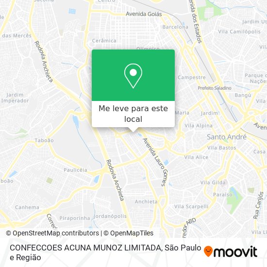 CONFECCOES ACUNA MUNOZ LIMITADA mapa