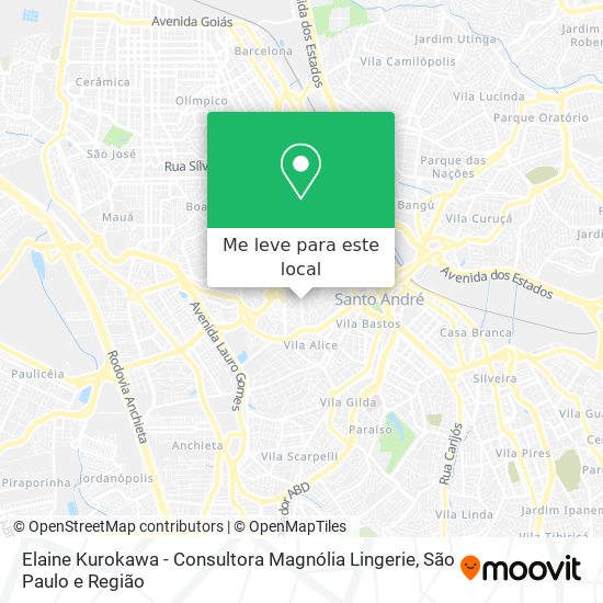 Elaine Kurokawa - Consultora Magnólia Lingerie mapa