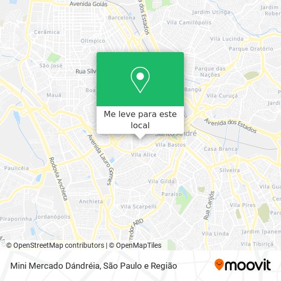 Mini Mercado Dándréia mapa