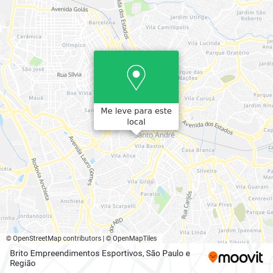 Brito Empreendimentos Esportivos mapa