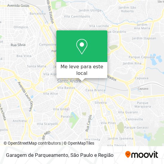 Garagem de Parqueamento mapa