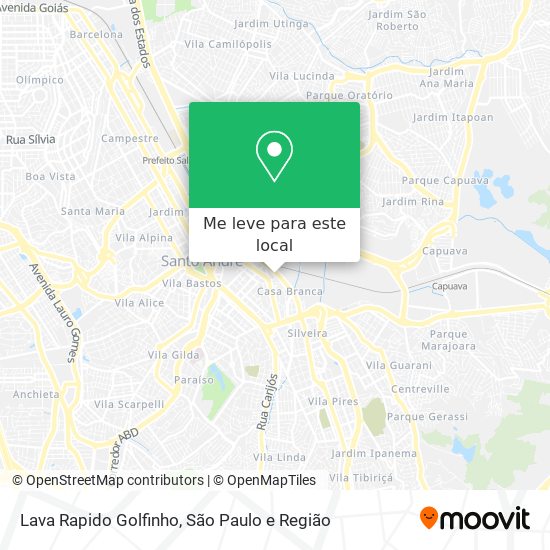 Lava Rapido Golfinho mapa