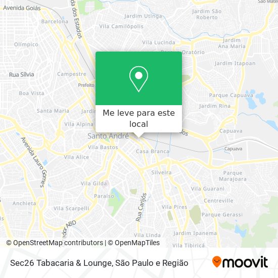 Sec26 Tabacaria & Lounge mapa
