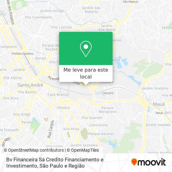 Bv Financeira Sá Credito Financiamento e Investimento mapa