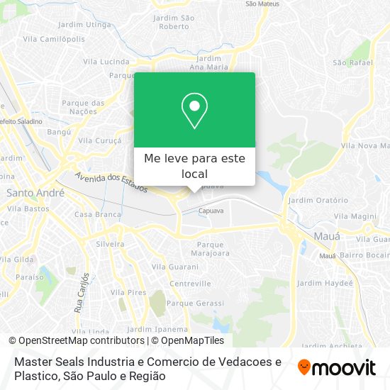 Master Seals Industria e Comercio de Vedacoes e Plastico mapa