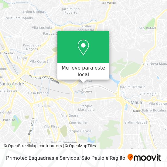 Primotec Esquadrias e Servicos mapa