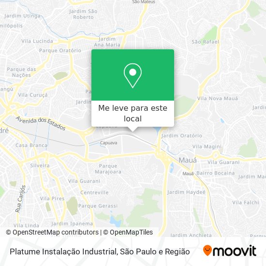 Platume Instalação Industrial mapa