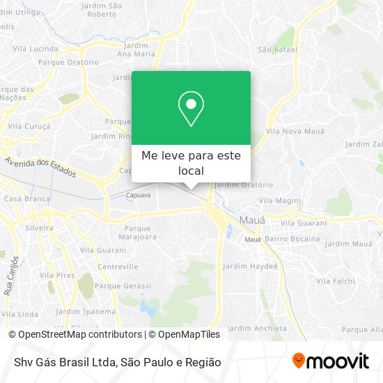 Shv Gás Brasil Ltda mapa