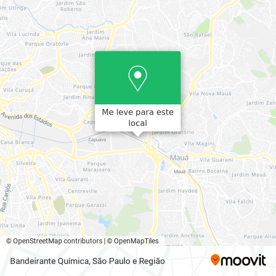 Bandeirante Química mapa