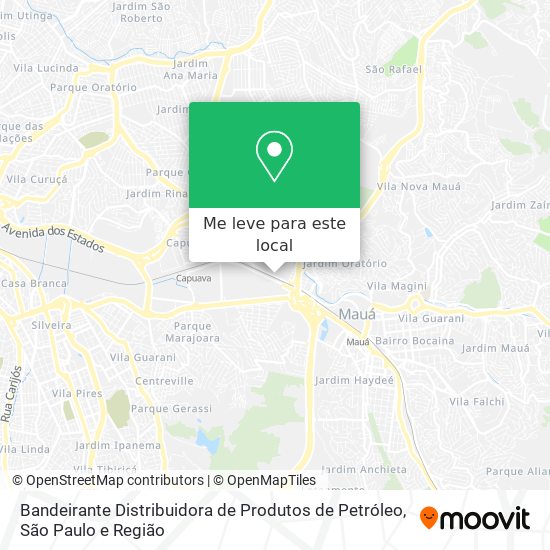 Bandeirante Distribuidora de Produtos de Petróleo mapa