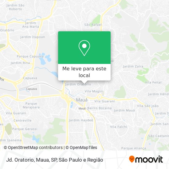 Jd. Oratorio, Maua, SP mapa