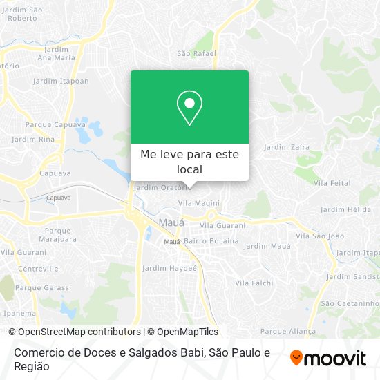 Comercio de Doces e Salgados Babi mapa