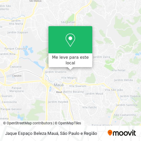 Jaque Espaço Beleza Mauá mapa