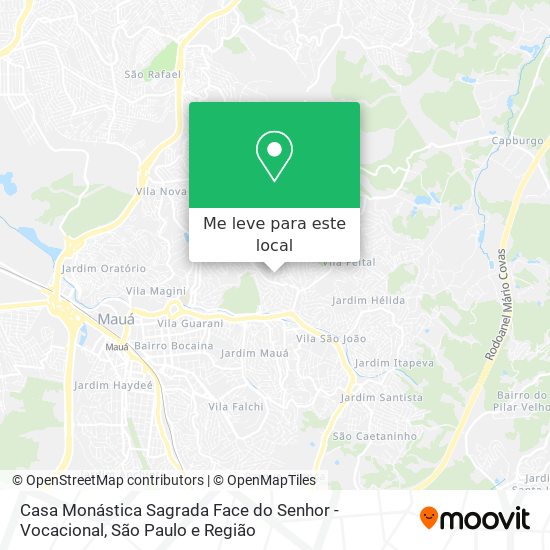 Casa Monástica Sagrada Face do Senhor - Vocacional mapa