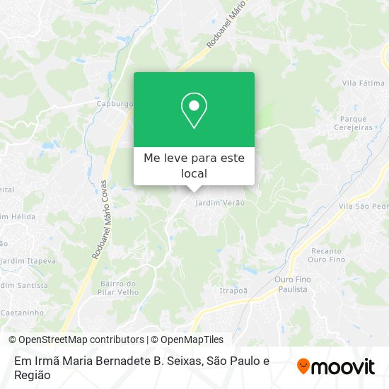 Em Irmã Maria Bernadete B. Seixas mapa