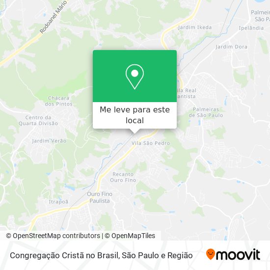 Congregação Cristã no Brasil mapa