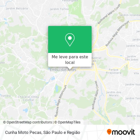 Cunha Moto Pecas mapa