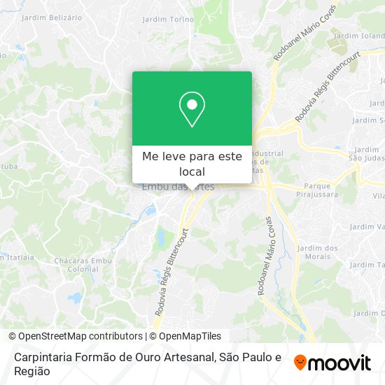 Carpintaria Formão de Ouro Artesanal mapa