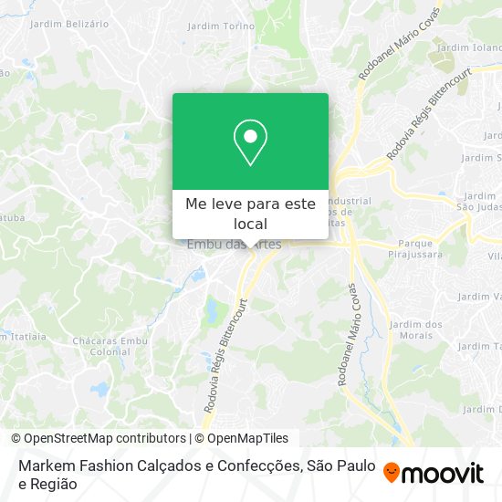 Markem Fashion Calçados e Confecções mapa