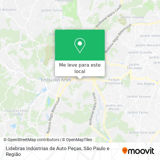 Lidebras Indústrias de Auto Peças mapa