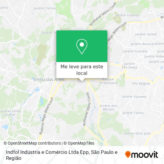 Indfol Indústria e Comércio Ltda Epp mapa