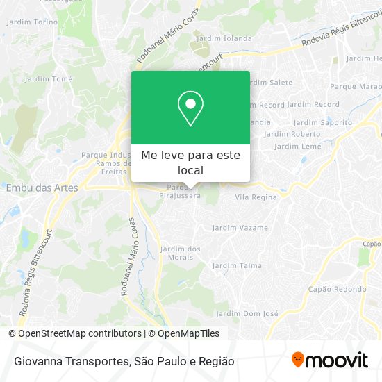 Giovanna Transportes mapa