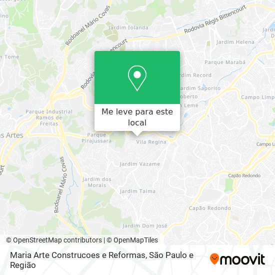 Maria Arte Construcoes e Reformas mapa