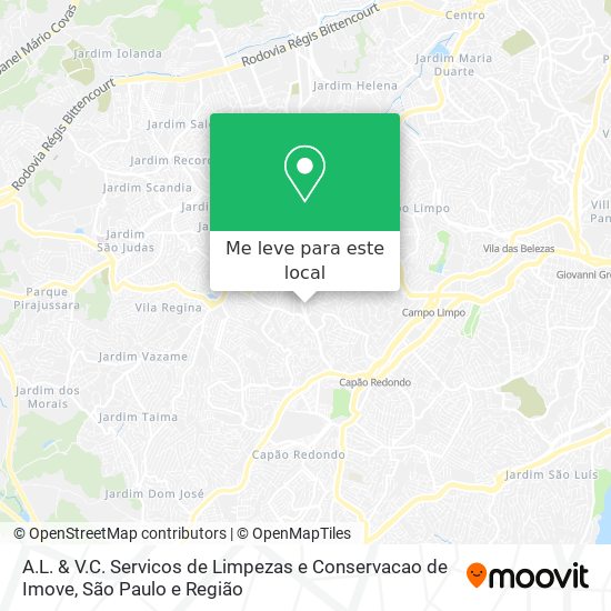 A.L. & V.C. Servicos de Limpezas e Conservacao de Imove mapa