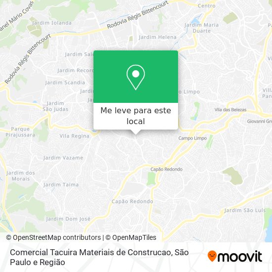 Comercial Tacuira Materiais de Construcao mapa