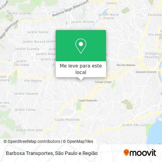 Barbosa Transportes mapa