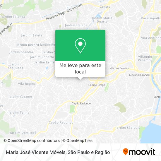 Maria José Vicente Móveis mapa