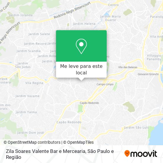 Zila Soares Valente Bar e Mercearia mapa