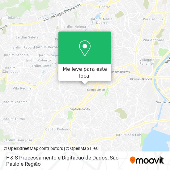 F & S Processamento e Digitacao de Dados mapa