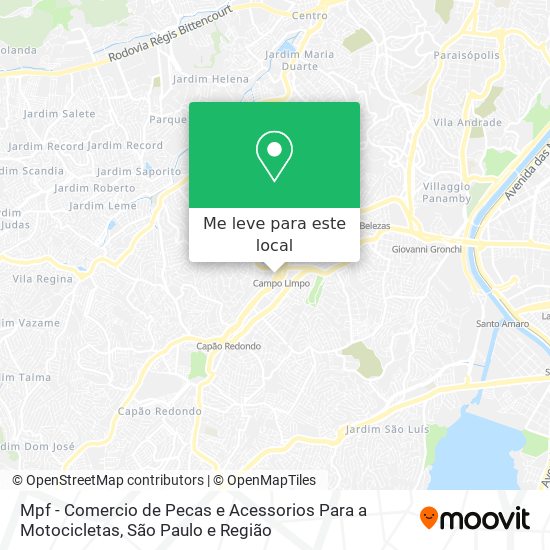 Mpf - Comercio de Pecas e Acessorios Para a Motocicletas mapa