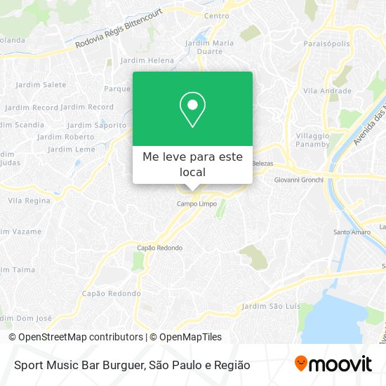 Sport Music Bar Burguer mapa
